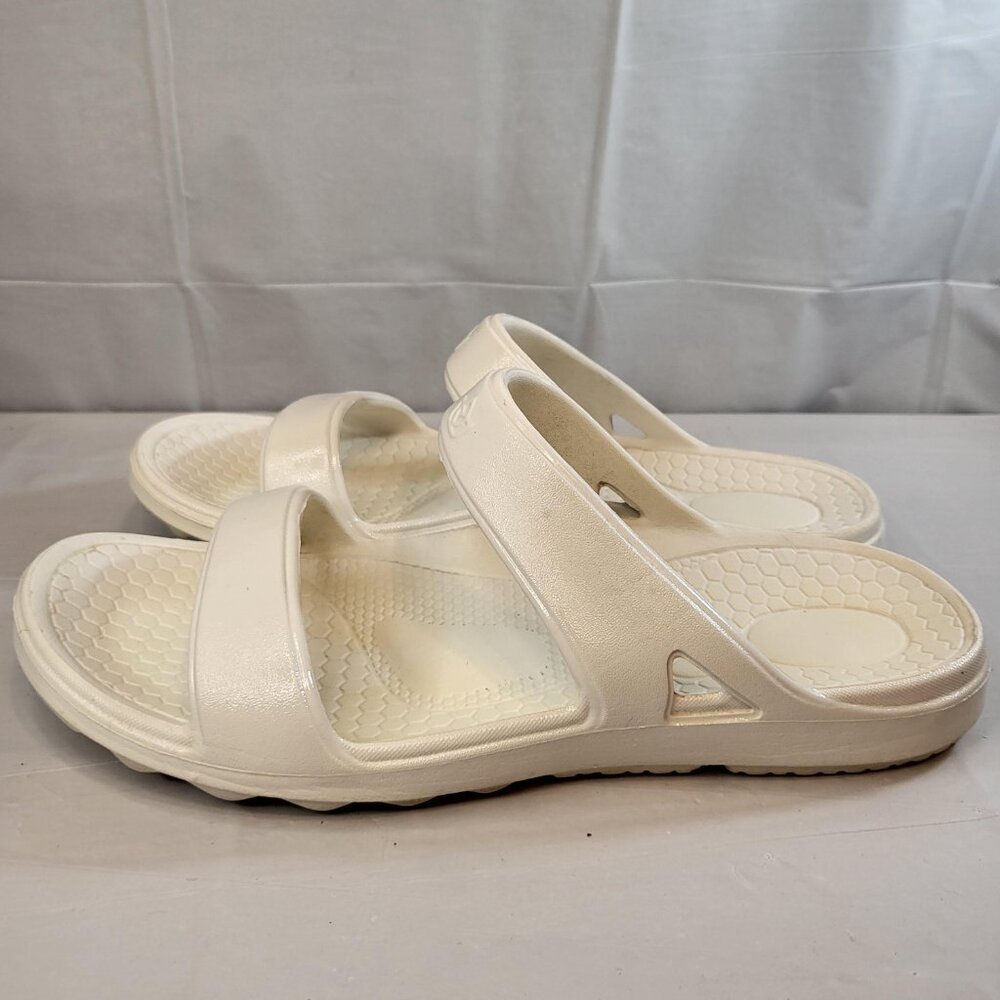 Spenco Orthotic Slim Slide Sandal Woman Size 8 White - Picture 1 of 6